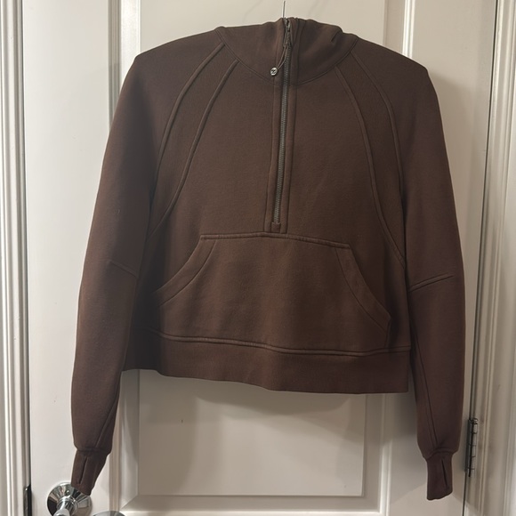 Lululemon Scuba Oversized Half-Zip Hoodie in Java (XS/S) - Picture 2 of 8